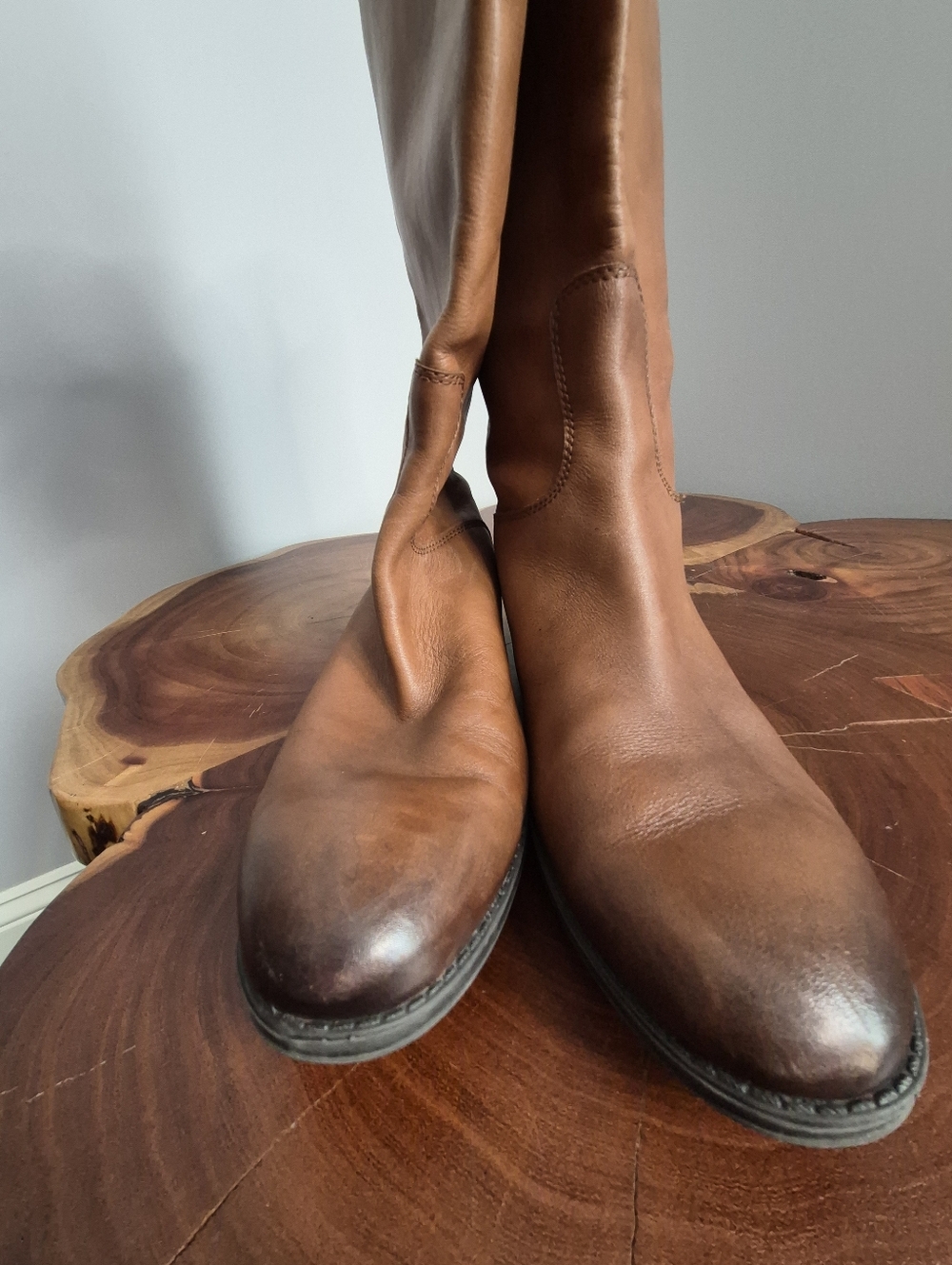 Sam Edelman Penny Brown Leather Riding Boots - 9.5 - Picture 16 of 16